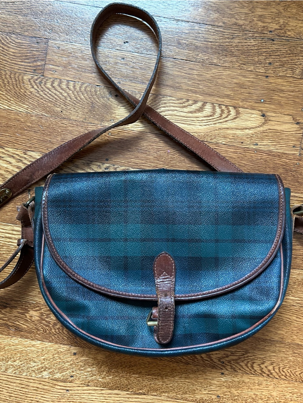 Vintage Polo Ralph Lauren Tartan Polo Crossbody Bag